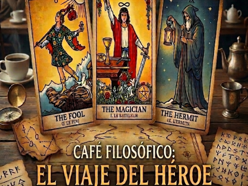 🏛️ Café Filosófico: El Viaje del Héroe y el&nbsp;Tarot
